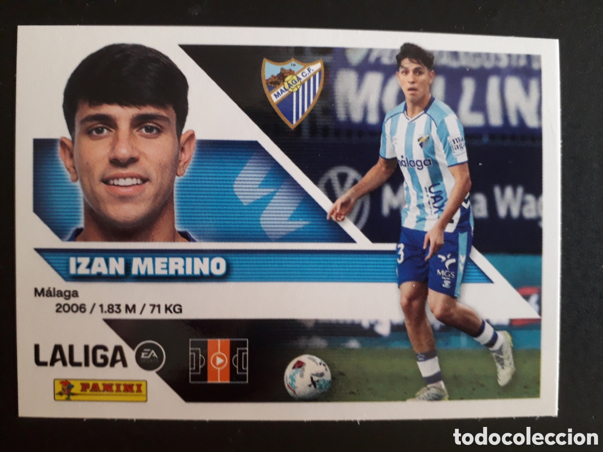 Figurine di Calcio: IZAN MERINO, M&Aacute;LAGA N&deg; 11 ED ESTE 2026 2027 26 27 SIN PEGAR PEDIDO M&Iacute;NIMO 3&euro;.