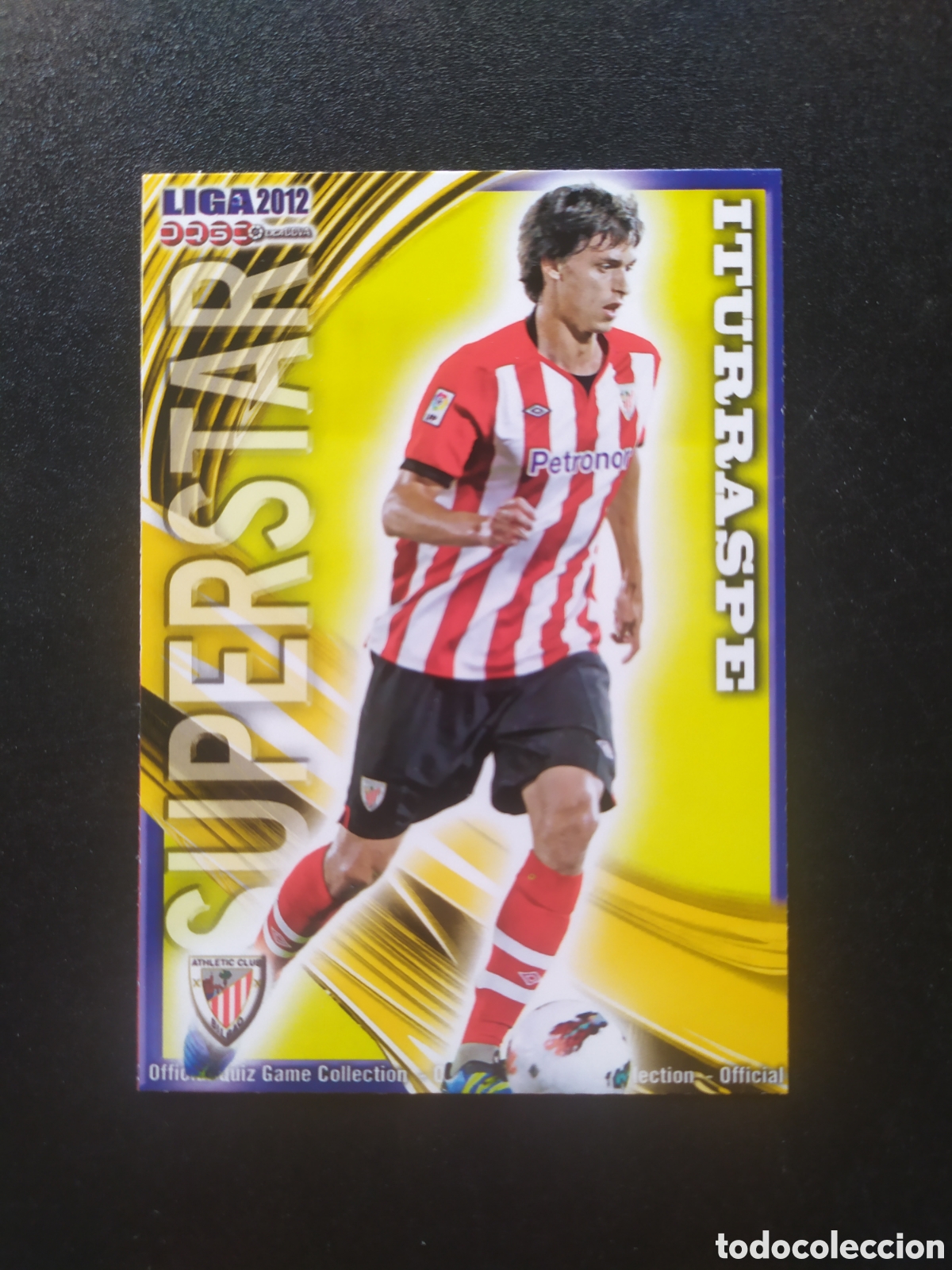 Cromos de f&uacute;tbol: Mundicromo fichas Liga 2011 2012 11 12 Iturraspe superstar mate n&deg; 158 Athletic Bilbao