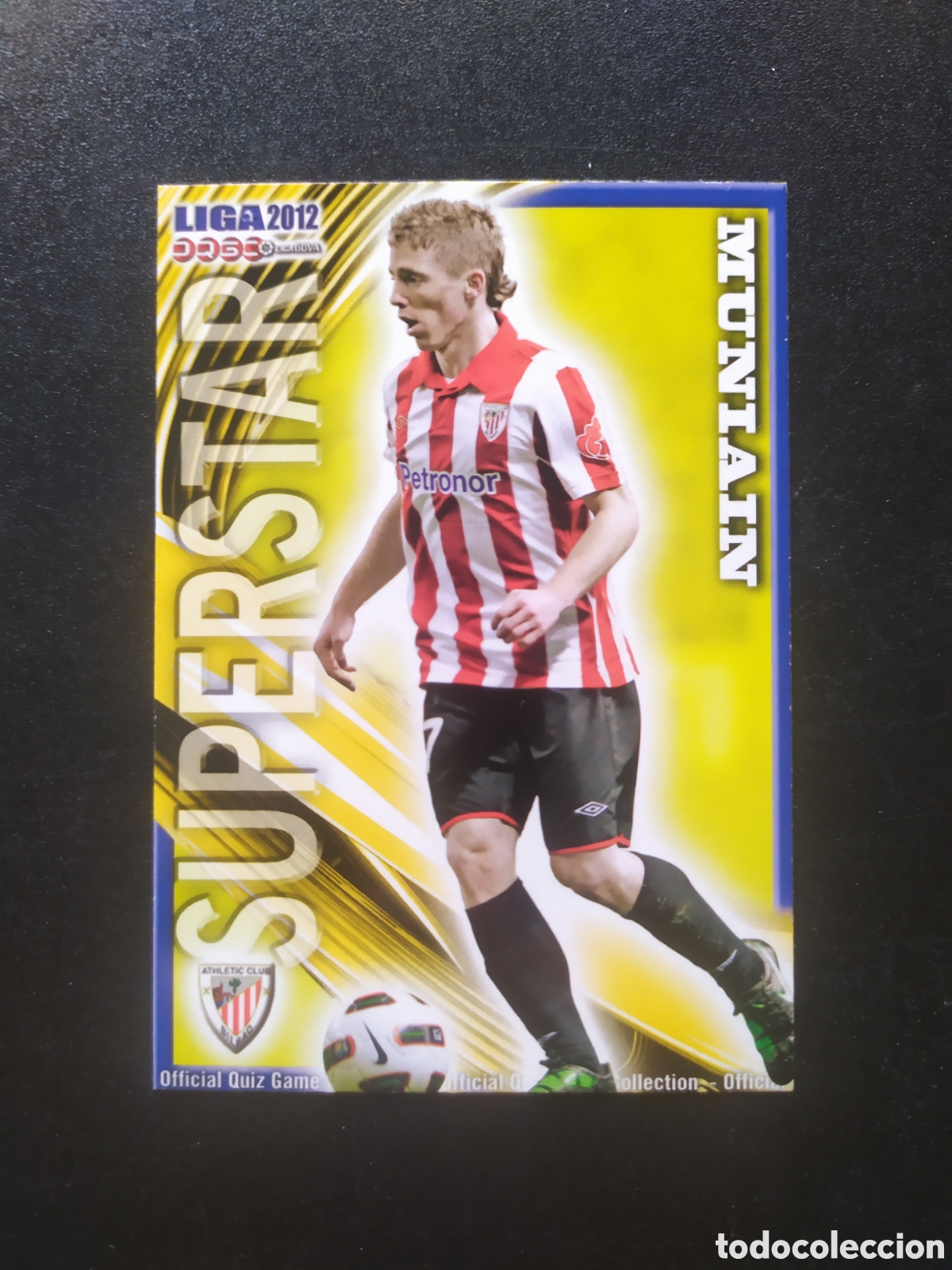 Cromos de f&uacute;tbol: Mundicromo fichas Liga 2011 2012 11 12 Muniain superstar mate n&deg; 161 Athletic Bilbao