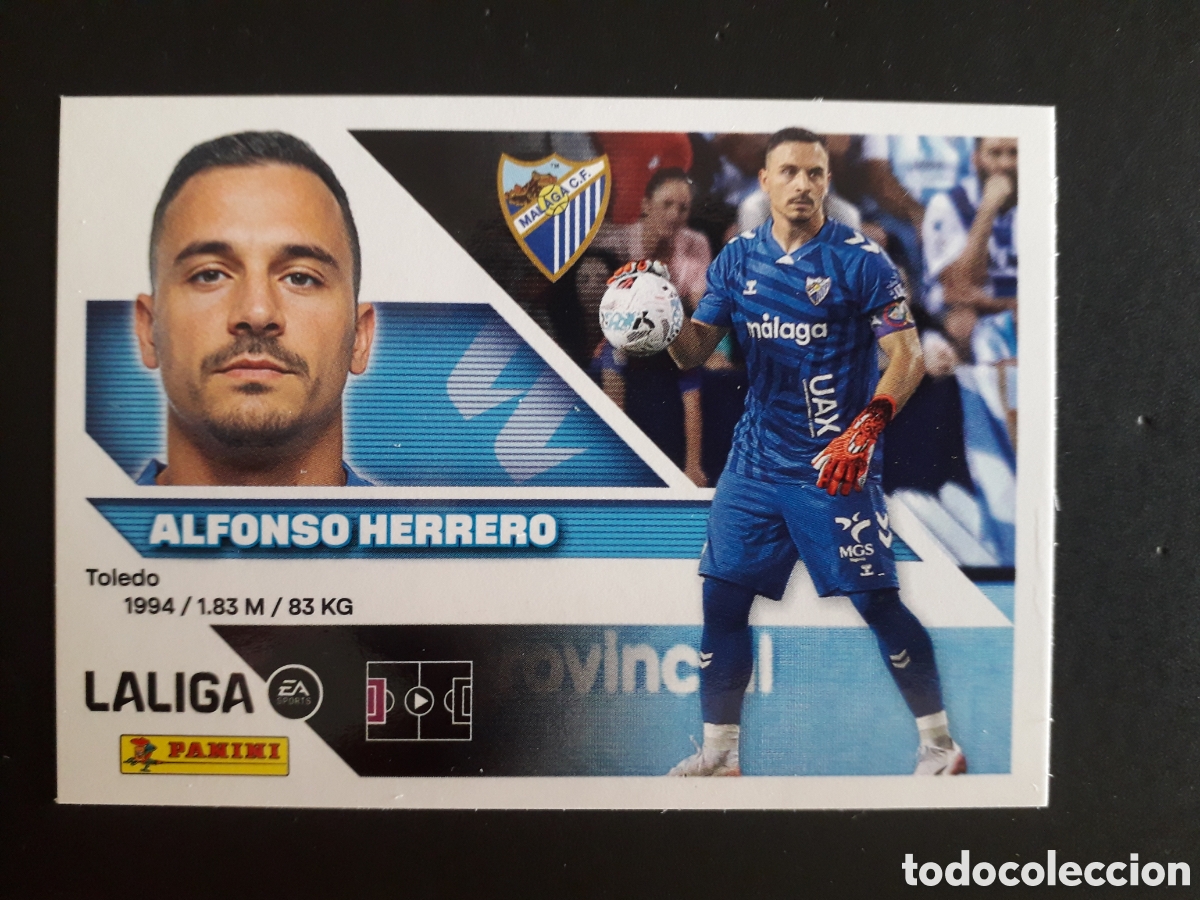 Cromos de f&uacute;tbol: ALFONSO HERRERO, M&Aacute;LAGA N&deg; 3 ED ESTE 2026 2027 26 27 SIN PEGAR PEDIDO M&Iacute;NIMO 3&euro;