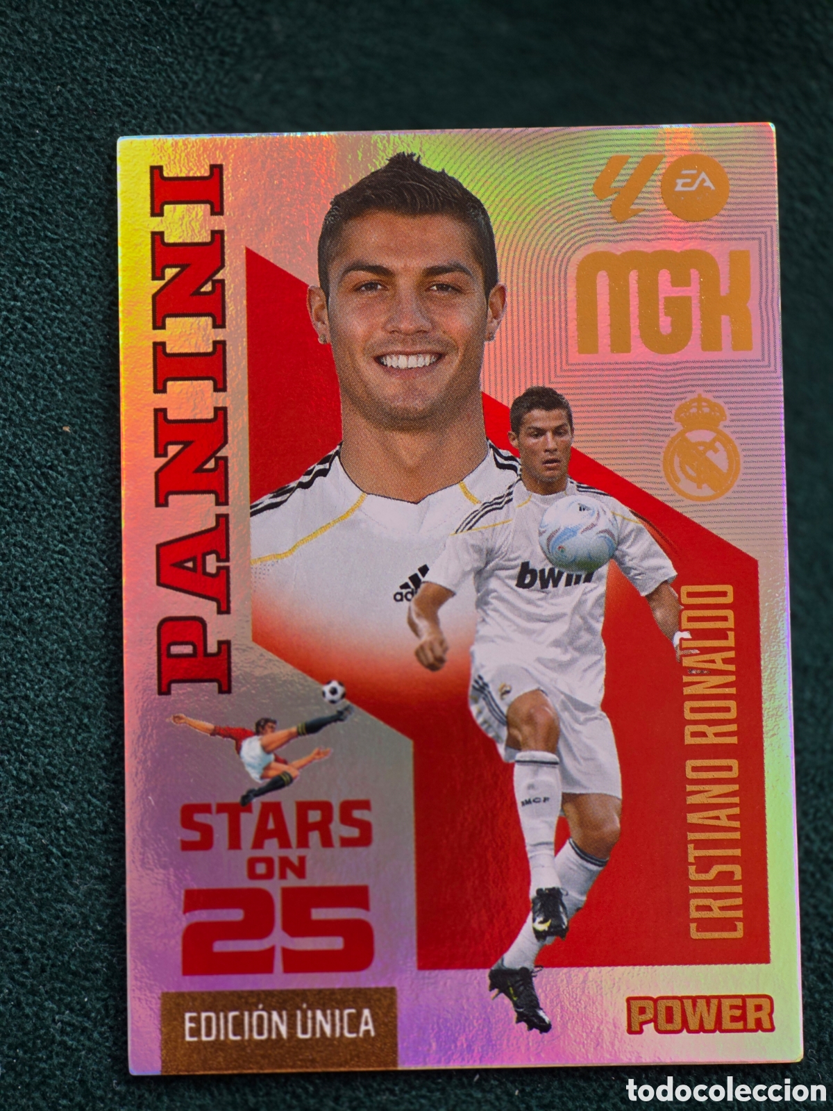Cromos de f&uacute;tbol: Cristiano Ronaldo Stars on 25 Megacracks 2026 2027 Edici&oacute;n Unica Box Premium 26 27