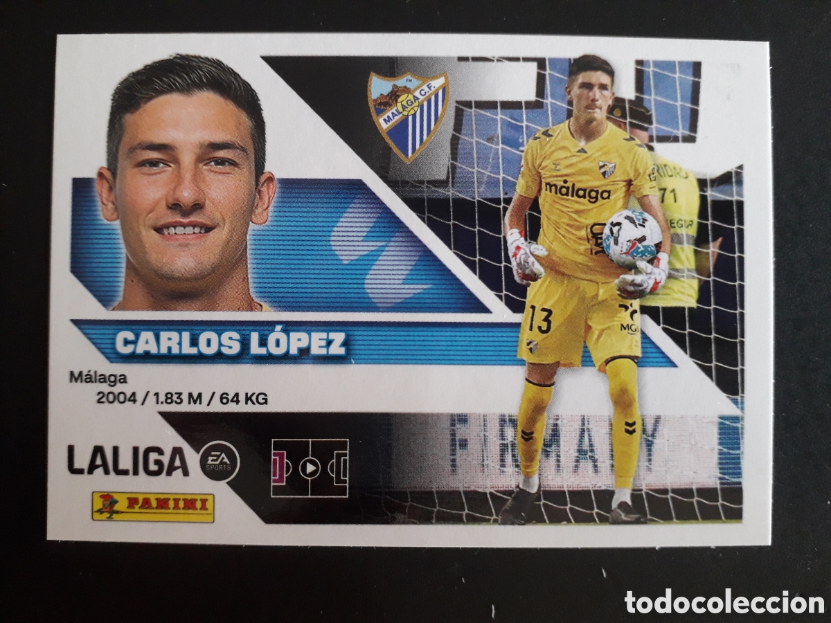 Cromos de f&uacute;tbol: CARLOS L&Oacute;PEZ, M&Aacute;LAGA N&deg; 4 ED ESTE 2026 2027 26 27 SIN PEGAR PEDIDO M&Iacute;NIMO 3&euro;