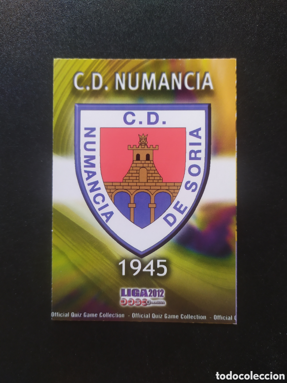 Cromos de f&uacute;tbol: Mundicromo fichas Liga 2011 2012 11 12 escudo brillo liso n&deg; 901 Numancia