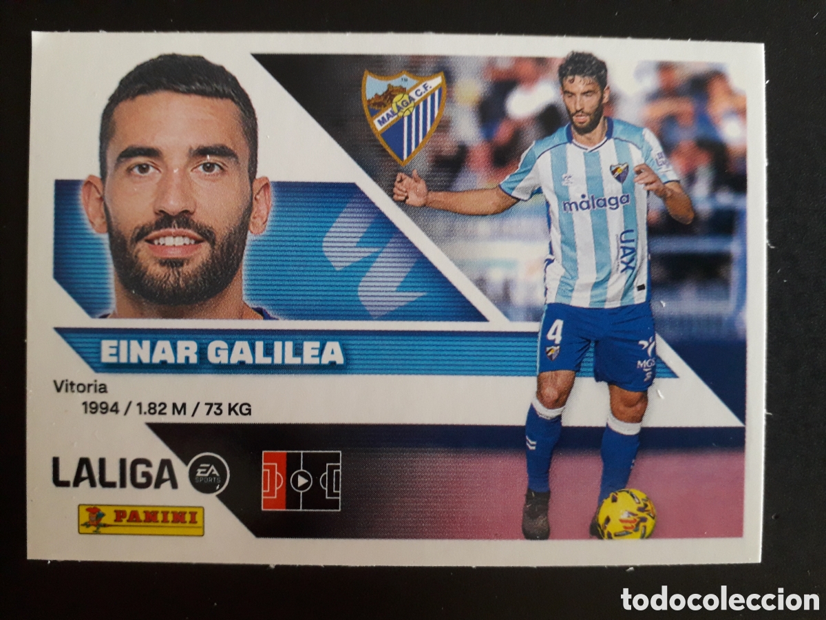 Cromos de f&uacute;tbol: EINAR GALILEA, M&Aacute;LAGA N&deg; 8 ED ESTE 2026 2027 26 27 SIN PEGAR PEDIDO M&Iacute;NIMO 3&euro;
