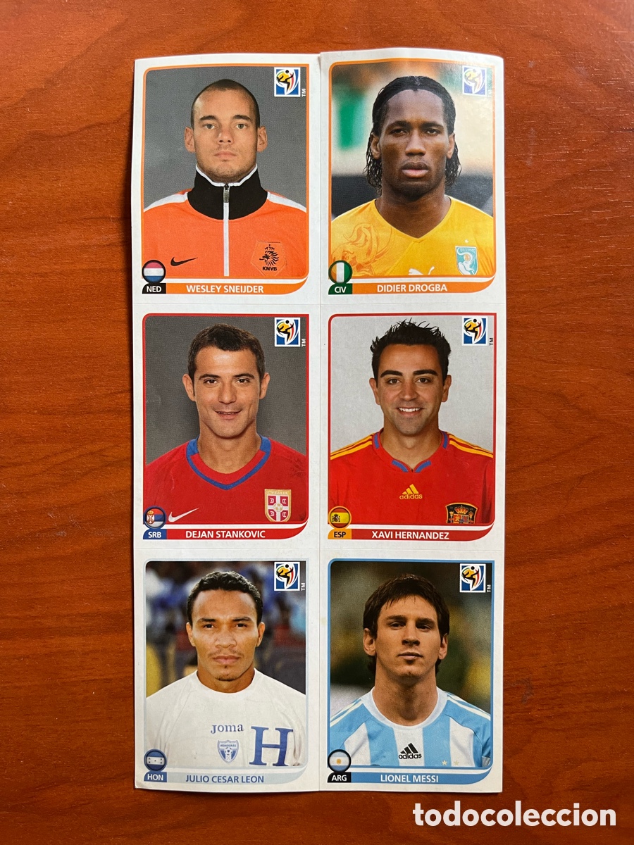 Cromos de f&uacute;tbol: L&Aacute;MINA SOUTH AFRICA MESSI 122 FIFA WORLD CUP 2010 PANINI ARGENTINA MUNDIAL SUD&Aacute;FRICA 542 346 573 307