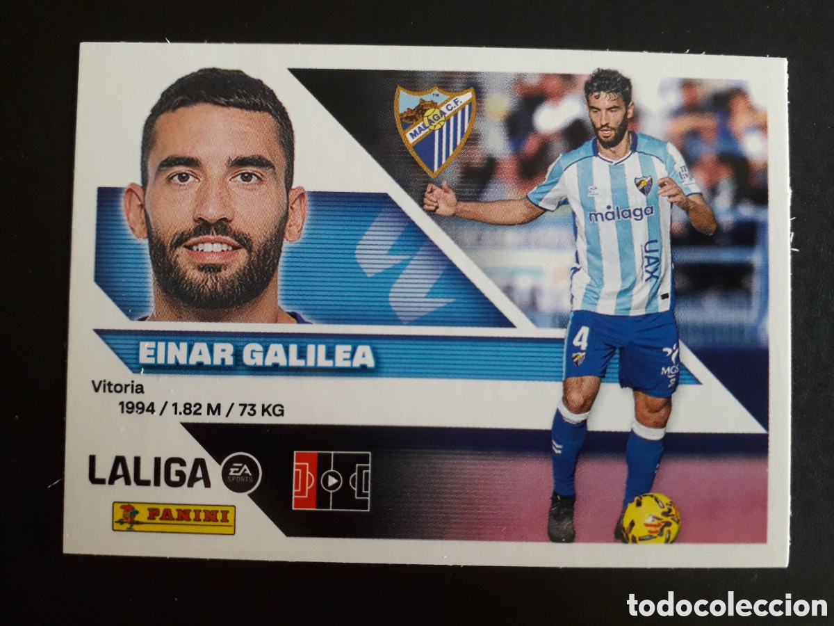 Cromos de f&uacute;tbol: EINAR GALILEA, M&Aacute;LAGA N&deg; 8 ED ESTE 2026 2027 26 27 SIN PEGAR PEDIDO M&Iacute;NIMO 3&euro;