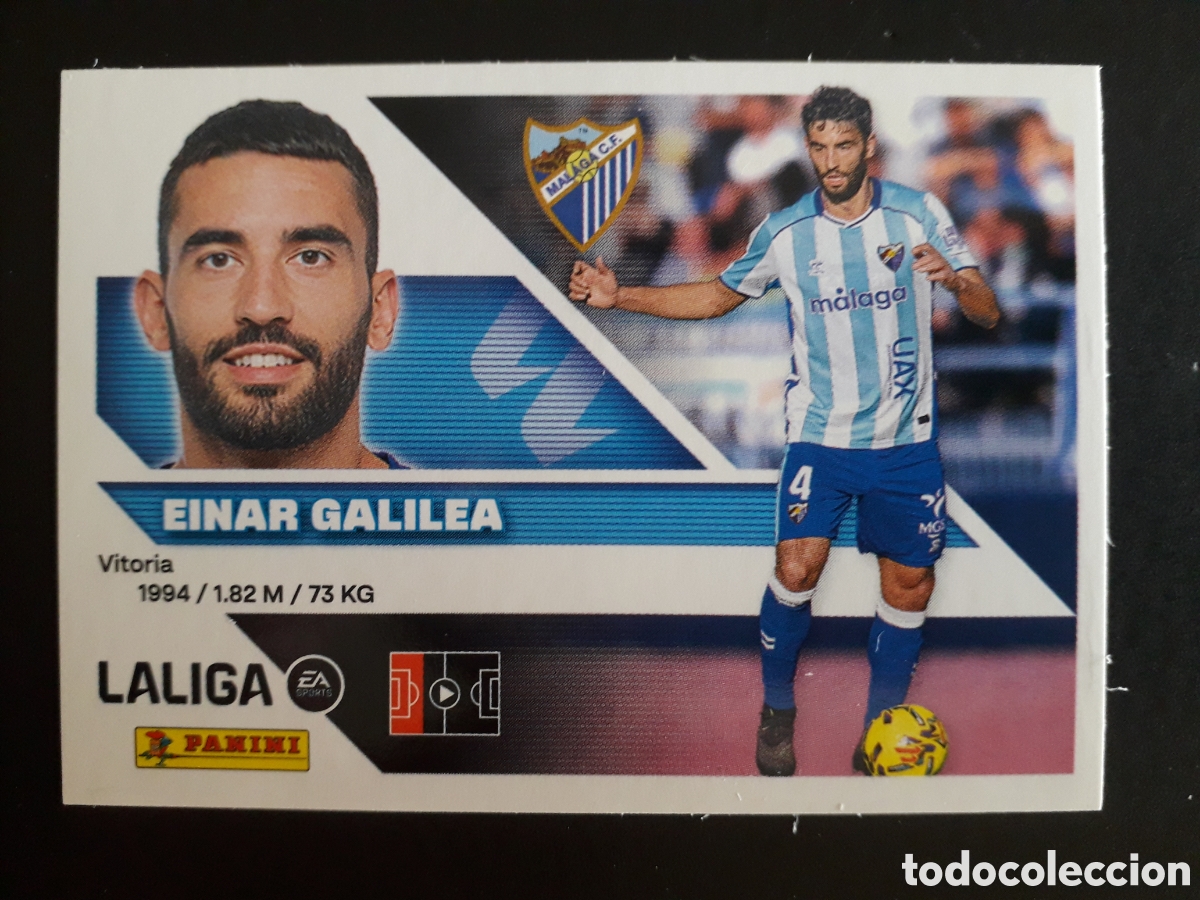 Cromos de f&uacute;tbol: EINAR GALILEA, M&Aacute;LAGA N&deg; 8 ED ESTE 2026 2027 26 27 SIN PEGAR PEDIDO M&Iacute;NIMO 3&euro;