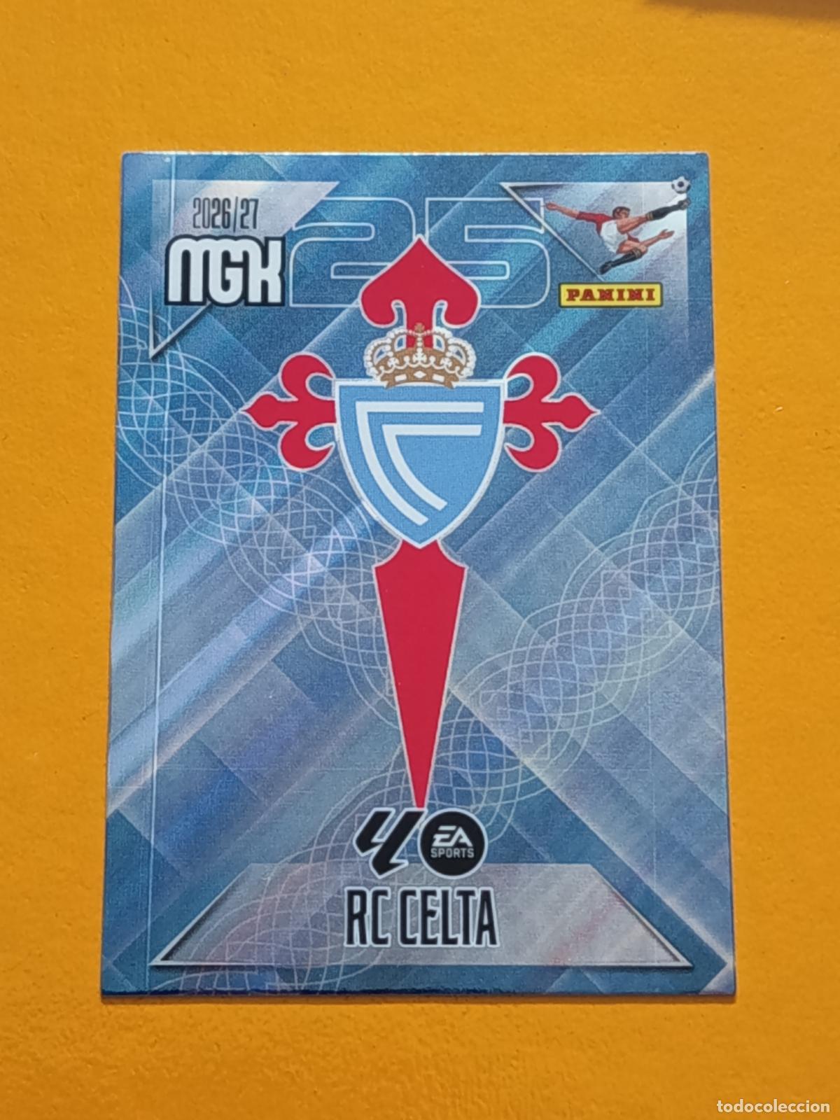Cromos de f&uacute;tbol: 109 ESCUDO REAL CLUB CELTA DE VIGO. MEGACRACKS 2026-27. PANINI