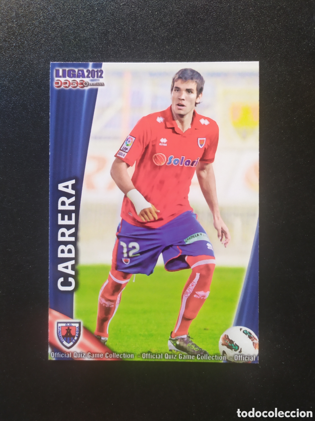 Cromos de f&uacute;tbol: Mundicromo fichas Liga 2011 2012 11 12 Cabrera n&deg; 907 Numancia