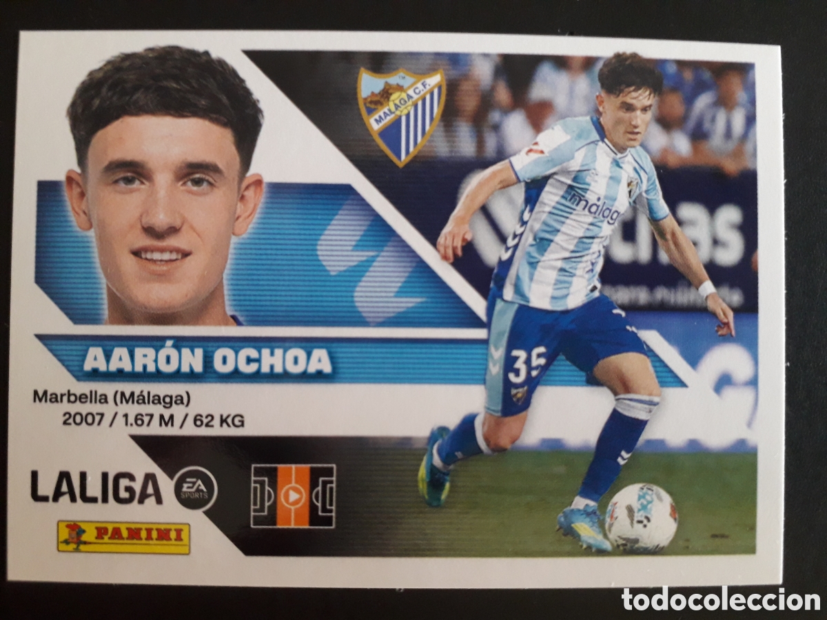 Cromos de f&uacute;tbol: AAR&Oacute;N OCHOA, M&Aacute;LAGA N&deg; 15 ED ESTE 2026 2027 26 27 SIN PEGAR PEDIDO M&Iacute;NIMO 3&euro;