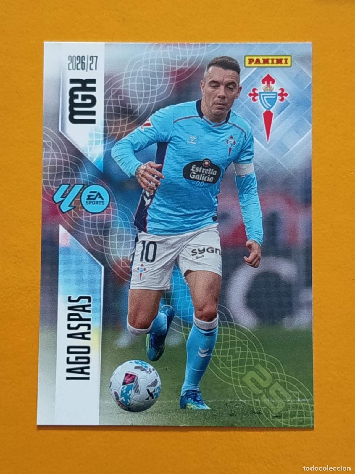 Cromos de f&uacute;tbol: 124 IAGO ASPAS. REAL CLUB CELTA DE VIGO. MEGACRACKS 2026-27. PANINI