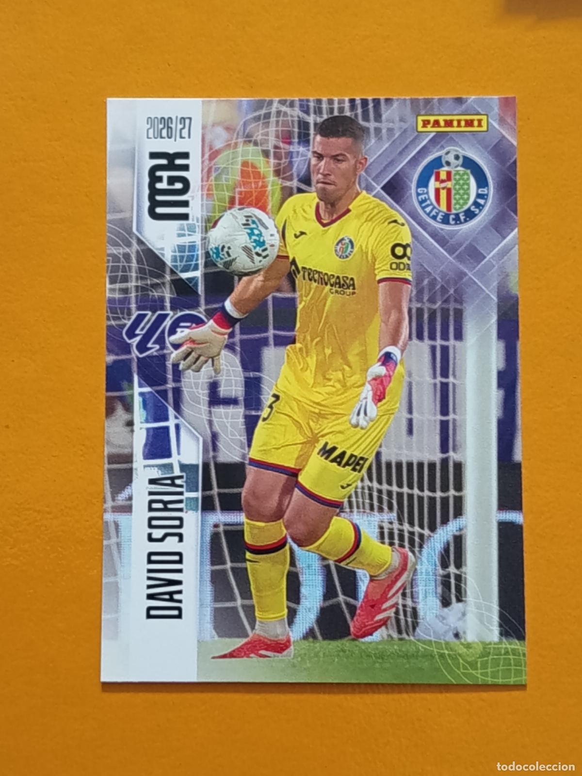 Football Stickers: 182 DAVID SORIA. GETAFE CF. MEGACRACKS 2026-27. PANINI