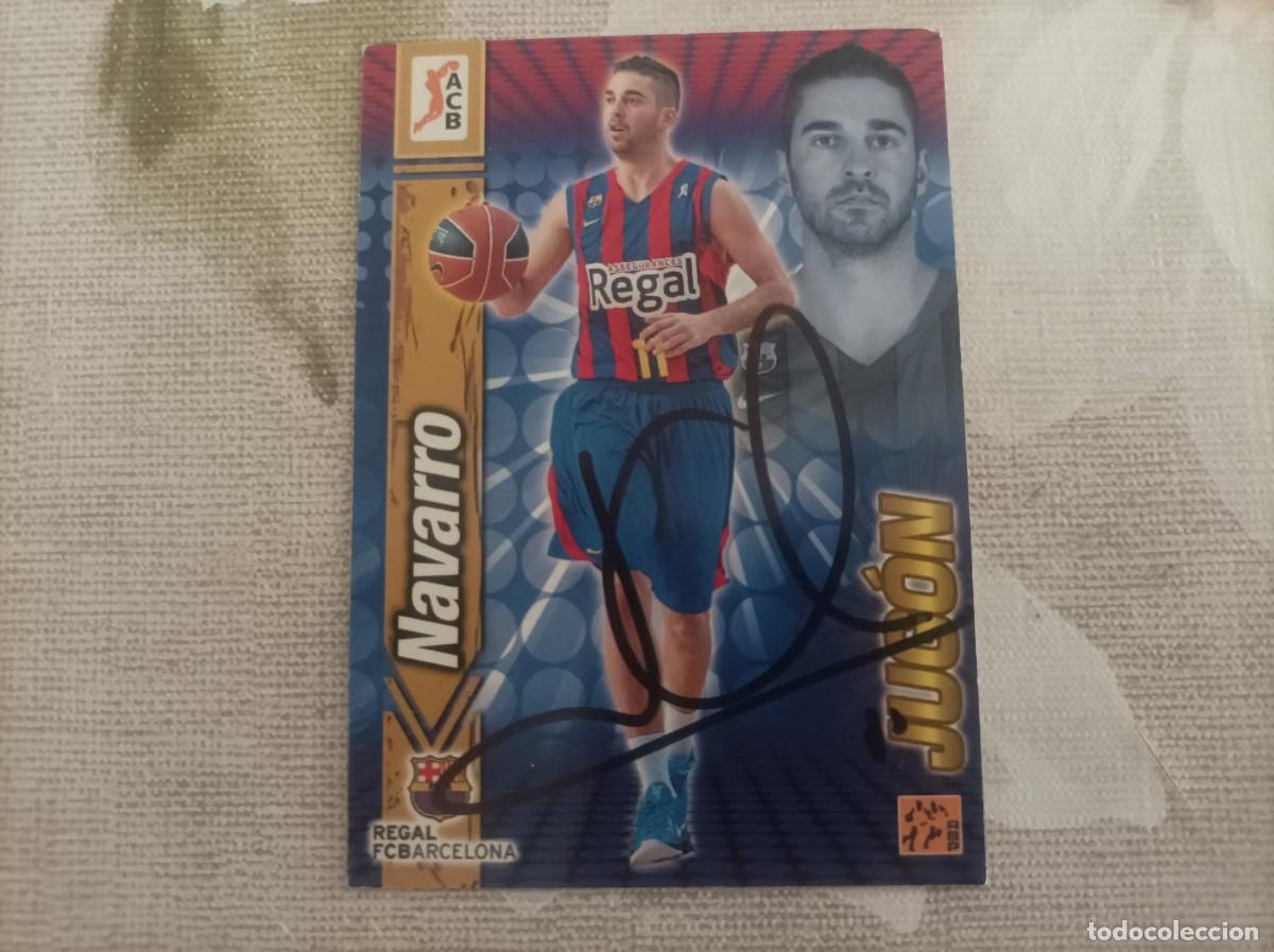 Football Stickers: Cromo firmado de Juan Carlos Navarro