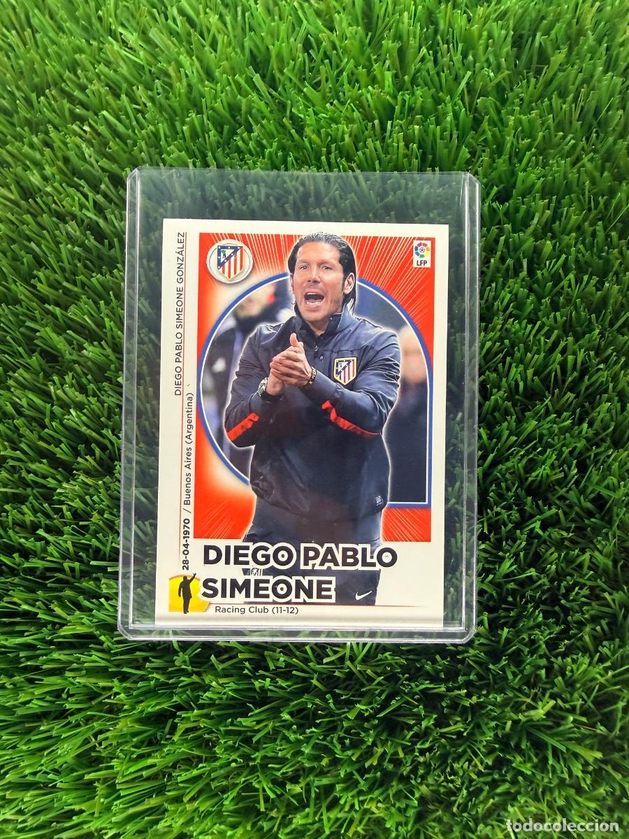 Cromos de f&uacute;tbol: N&ordm; 22 Diego Pablo Simeone Entrenador Atl&eacute;tico de Madrid Liga Este 14 15
