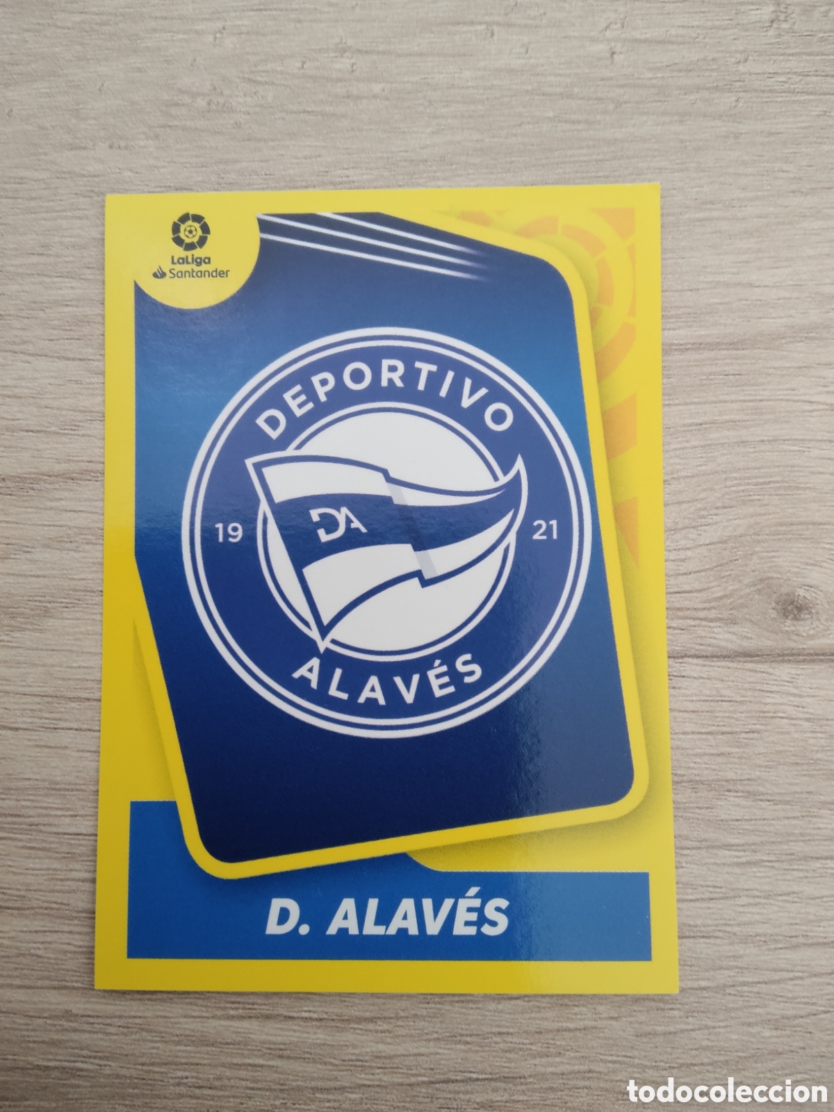 Cromos de f&uacute;tbol: 1 ESCUDO ALAVES LIGA ESTE 2021 2022