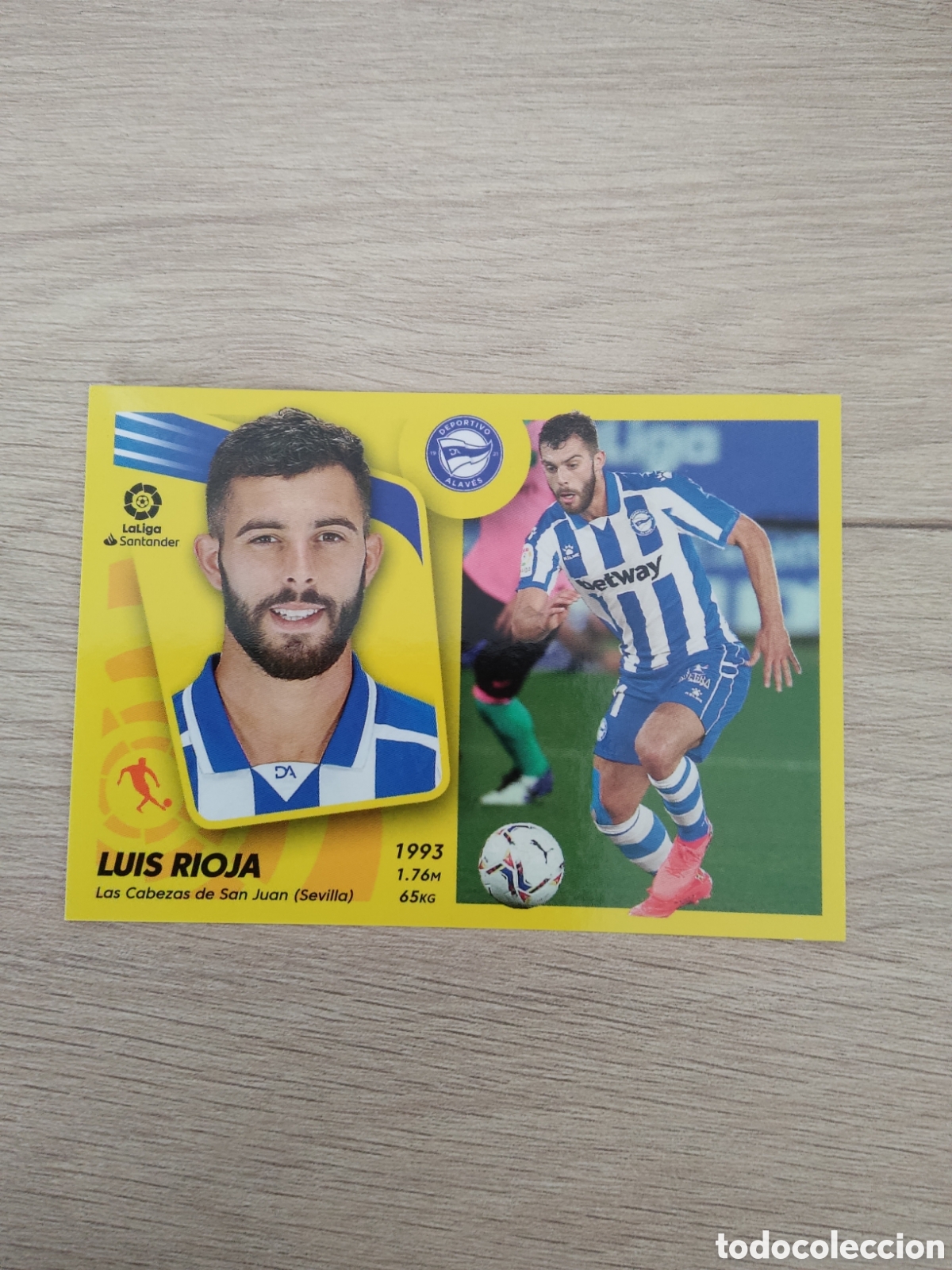 Cromos de f&uacute;tbol: 16 LUIS RIOJA ALAVES LIGA ESTE 2021 2022