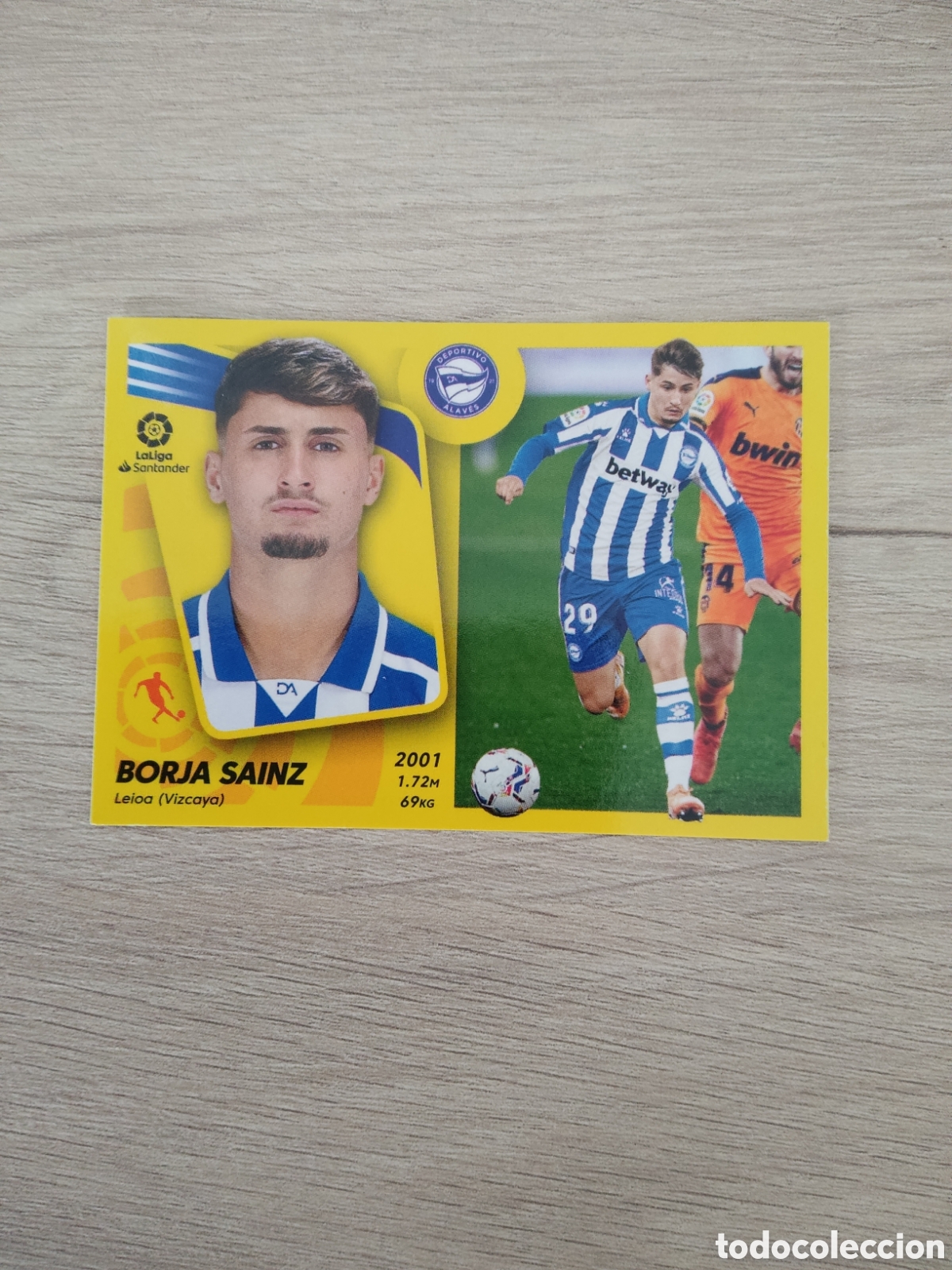 Cromos de f&uacute;tbol: 17 BORJA SAINZ ALAVES LIGA ESTE 2021 2022