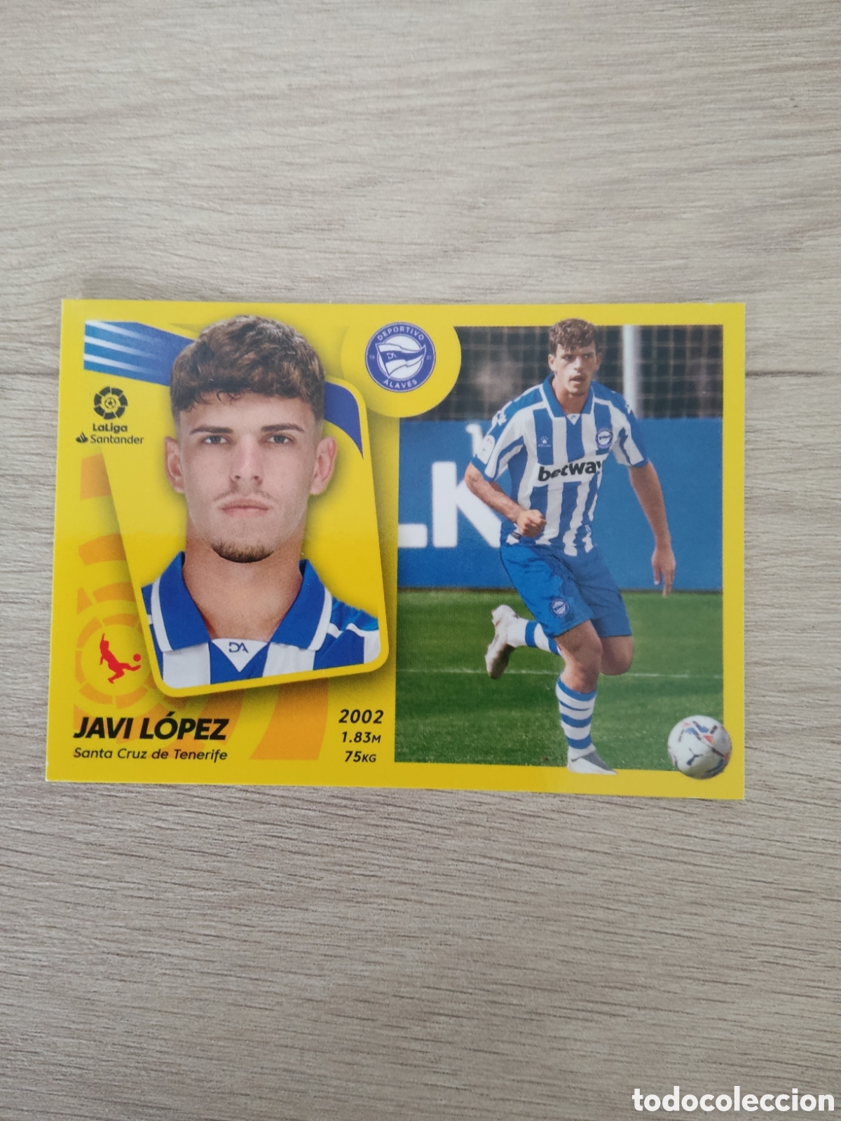 Cromos de f&uacute;tbol: 11 BIS JAVI LOPEZ ALAVES LIGA ESTE 2021 2022
