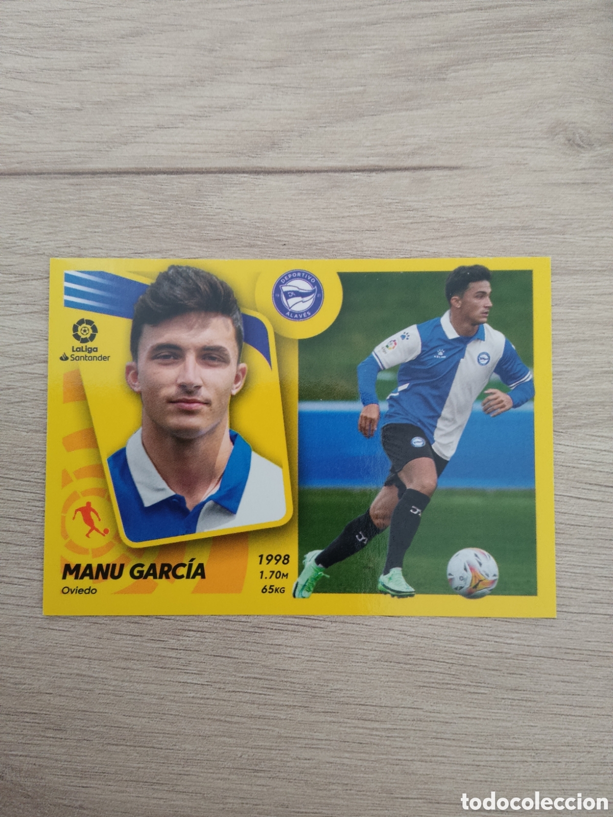 Cromos de f&uacute;tbol: 6 MANU GARCIA ULTIMO FICHAJE ALAVES LIGA ESTE 2021 2022