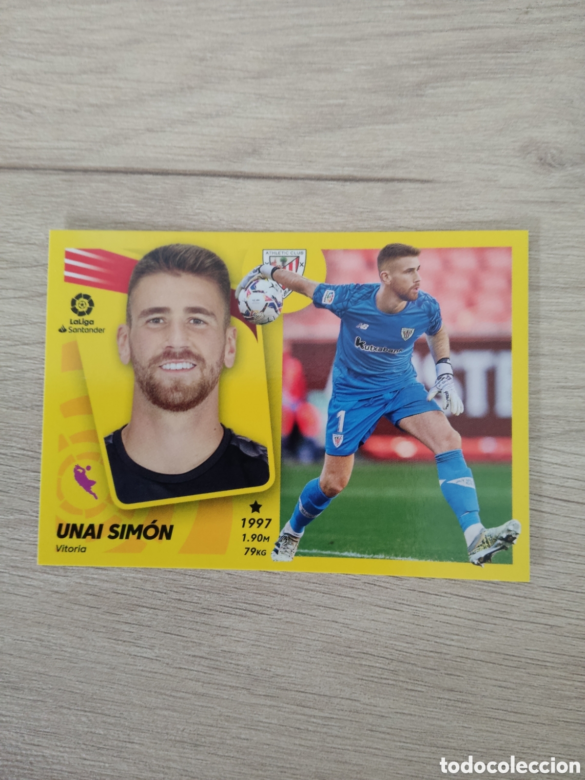 Cromos de f&uacute;tbol: 5 UNAI SIMON ATHLETIC CLUB LIGA ESTE 2021 2022