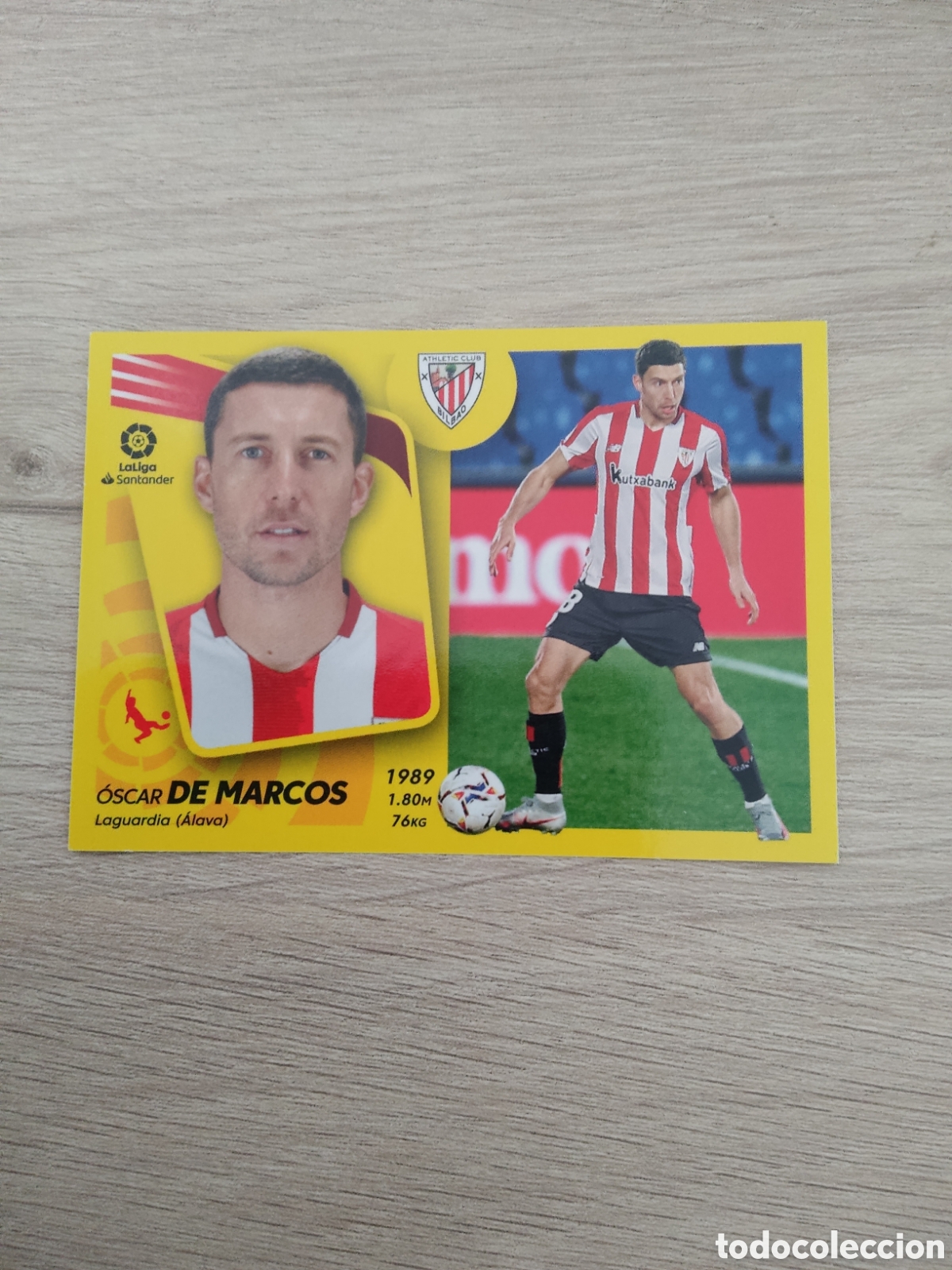 Cromos de f&uacute;tbol: 8 A OSCAR DE MARCOS ATHLETIC CLUB LIGA ESTE 2021 2022