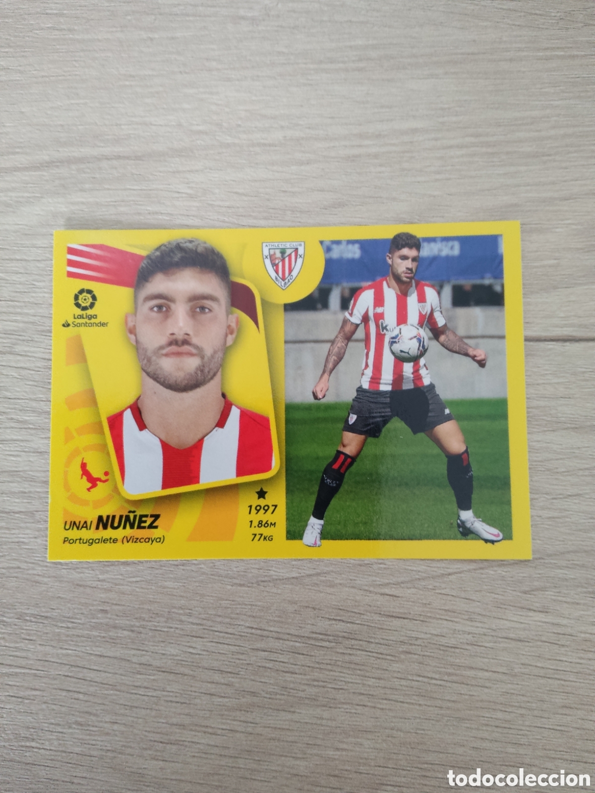Cromos de f&uacute;tbol: 8 B NU&Ntilde;EZ ATHLETIC CLUB LIGA ESTE 2021 2022