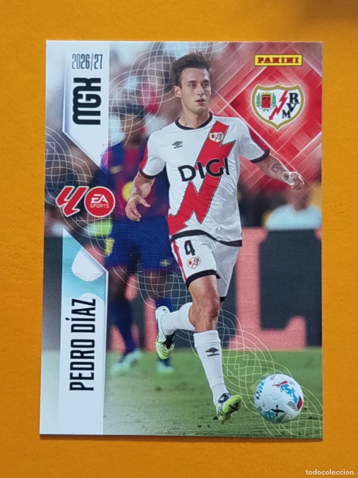Cromos de Futebol: 298 PEDRO D&Iacute;AZ. RAYO VALLECANO. MEGACRACKS 2026-27. PANINI