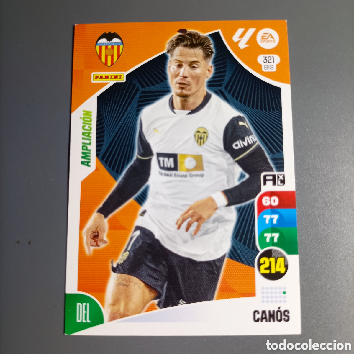 Cartes &agrave; collectionner de Football: ADRENALYN. LIGA 2024-2025 (VALENCIA) №321 BIS. CANOS / AMPLIACI&Oacute;N