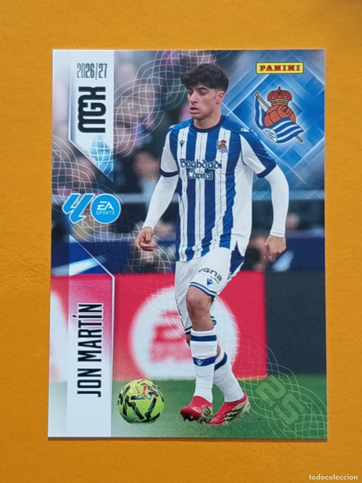 Cromos de Futebol: 311 JON MART&Iacute;N. REAL SOCIEDAD. MEGACRACKS 2026-27. PANINI