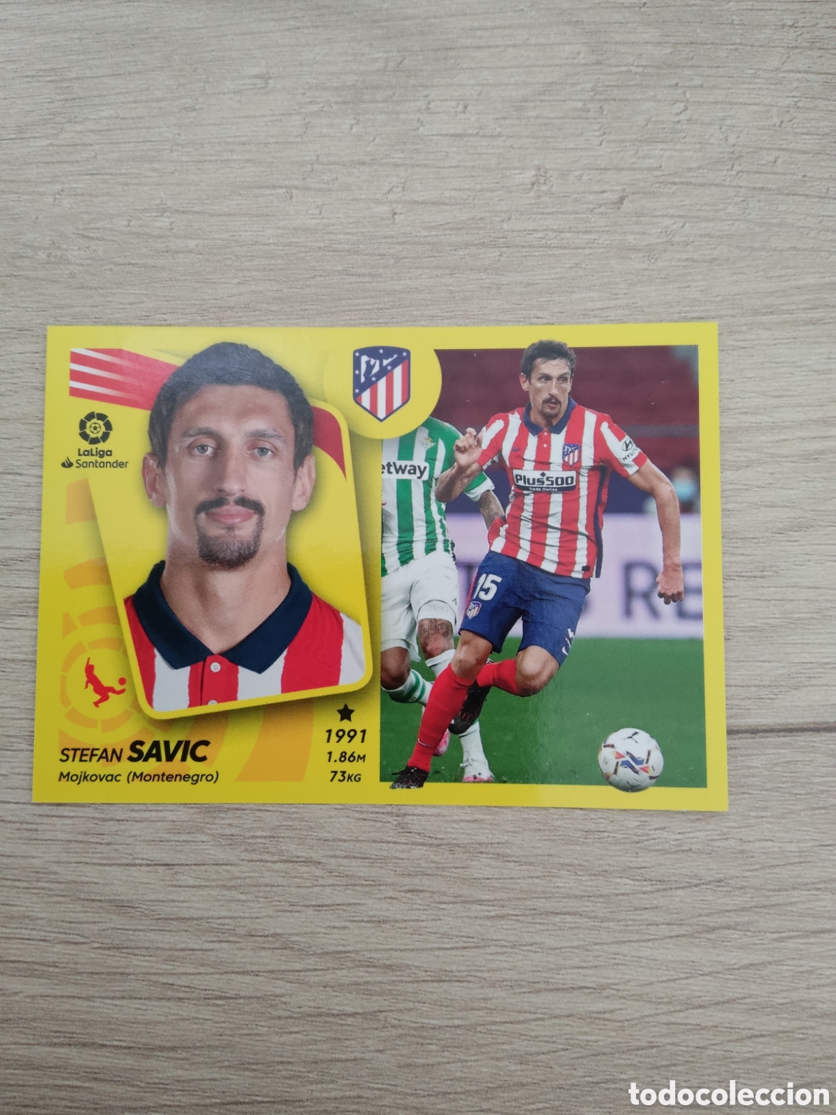 Cromos de f&uacute;tbol: 10 SAVIC ATLETICO MADRID LIGA ESTE 2021 2022
