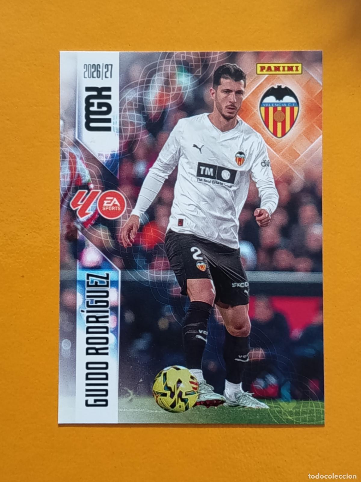 Cromos de f&uacute;tbol: 353 GUIDO RODR&Iacute;GUEZ. VALENCIA CF. MEGACRACKS 2026-27. PANINI