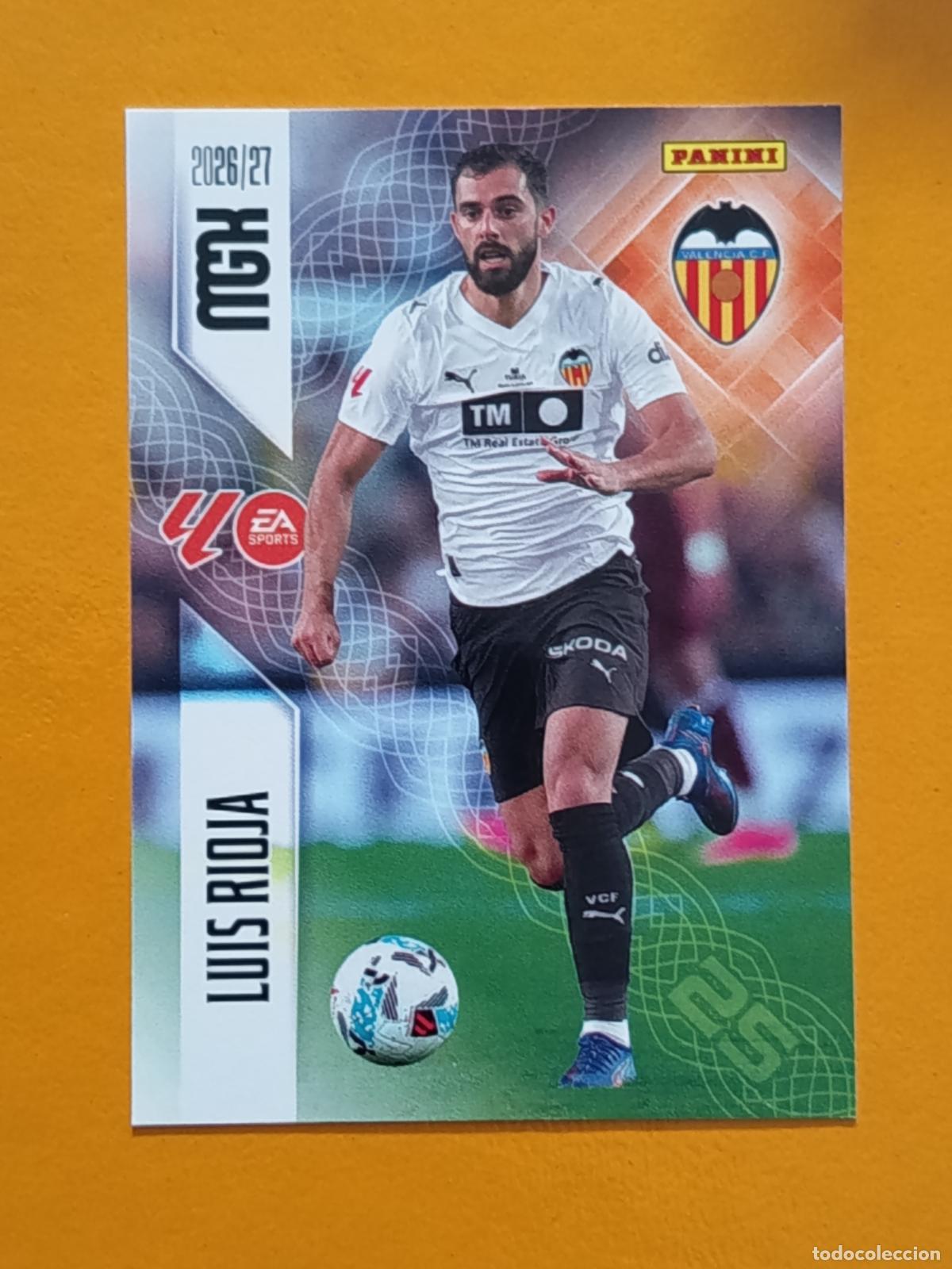 Cromos de Futebol: 355 LU&Iacute;S RIOJA. VALENCIA CF. MEGACRACKS 2026-27. PANINI