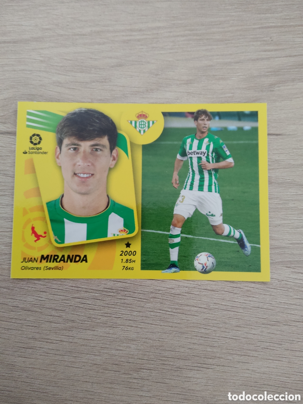 Cromos de Futebol: 11 A MIRANDA REAL BETIS LIGA ESTE 2021 2022