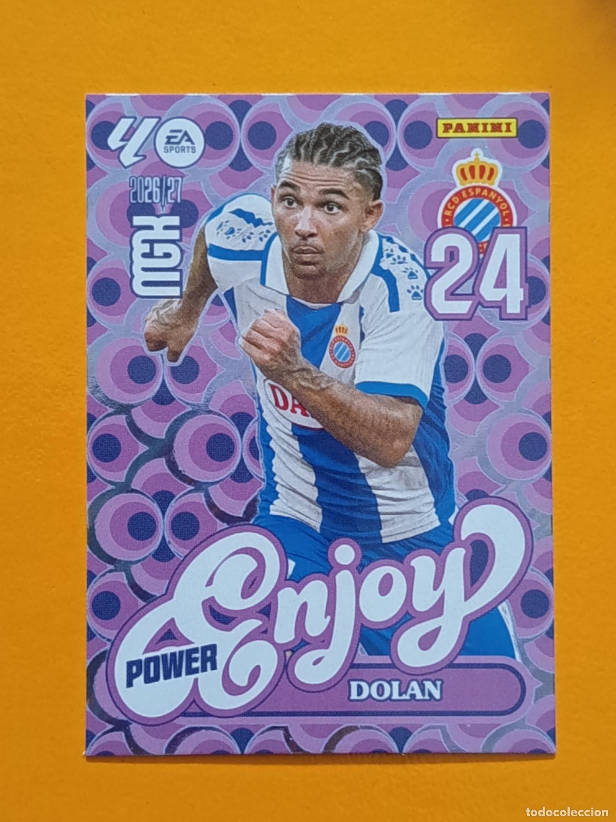 Cromos de Futebol: 382 DOLAN. ENJOY POWER. RCD ESPA&Ntilde;OL. MEGACRACKS 2026-27. PANINI