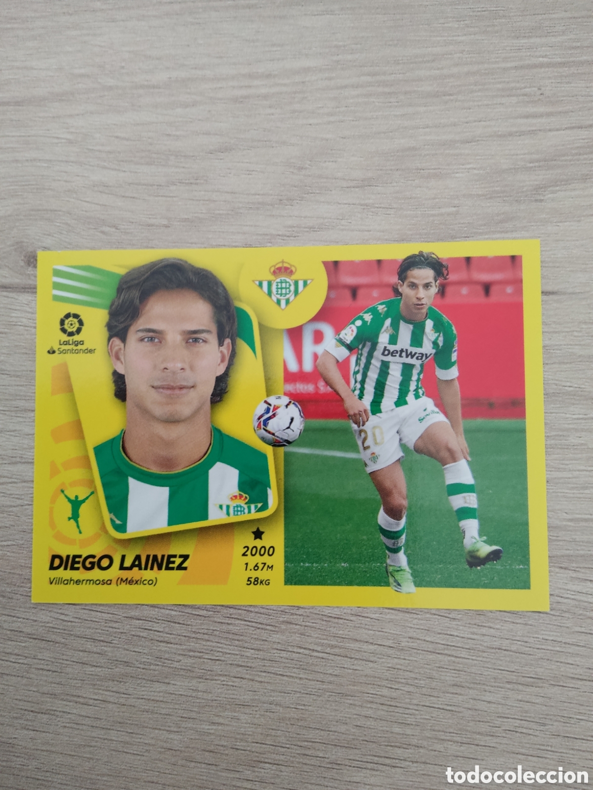 Cromos de Futebol: 18 DIEGO LAINEZ REAL BETIS LIGA ESTE 2021 2022