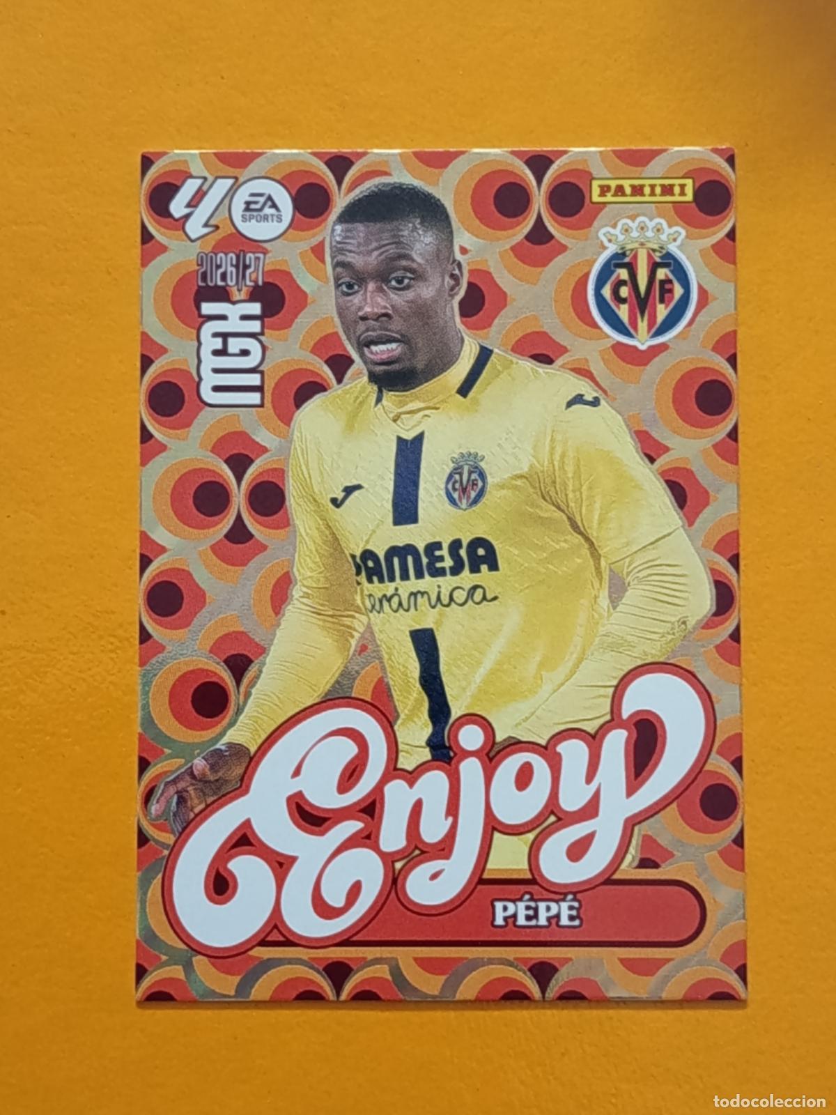 Cromos de Futebol: 386 P&Eacute;P&Eacute;. ENJOY. VILLARREAL CF. MEGACRACKS 2026-27. PANINI