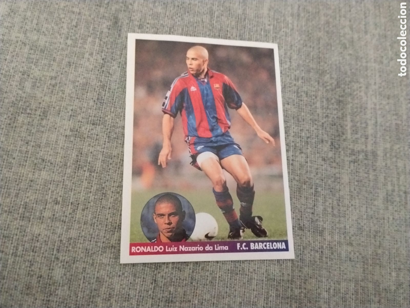 Cromos de f&uacute;tbol: ED. PANINI MEJORES EQUIPOS DE EUROPA 1996 97 RONALDO - FC BARCELONA ( SIN PEGAR ) ROOKIE