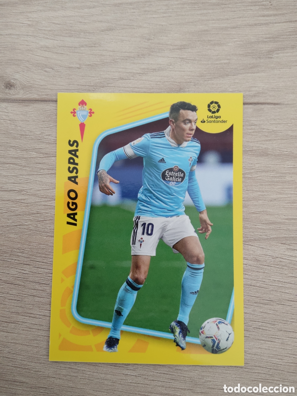 Cromos de f&uacute;tbol: 3 IAGO ASPAS CELTA VIGO LIGA ESTE 2021 2022