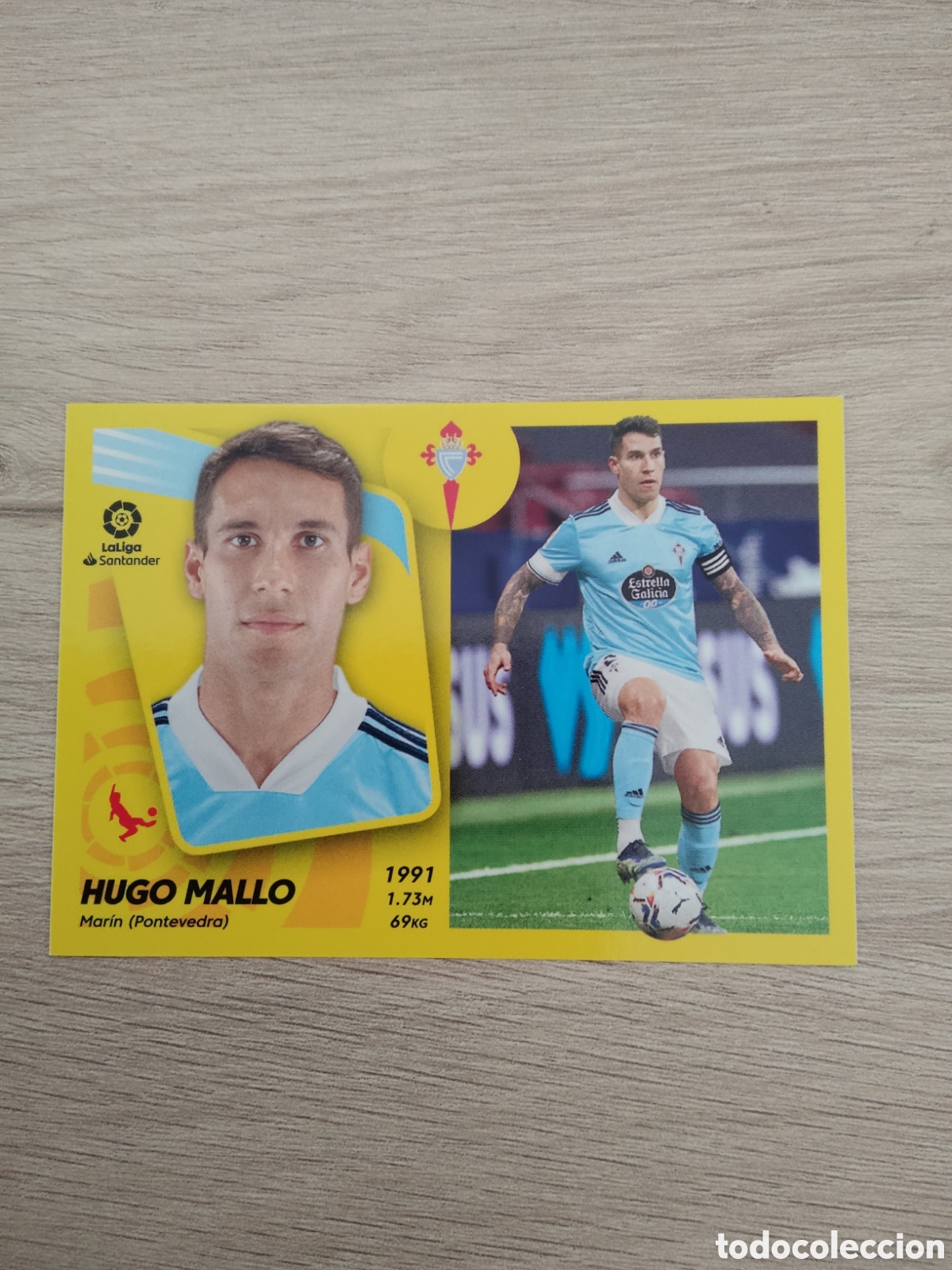 Cromos de f&uacute;tbol: 7 HUGO MALLO CELTA VIGO LIGA ESTE 2021 2022