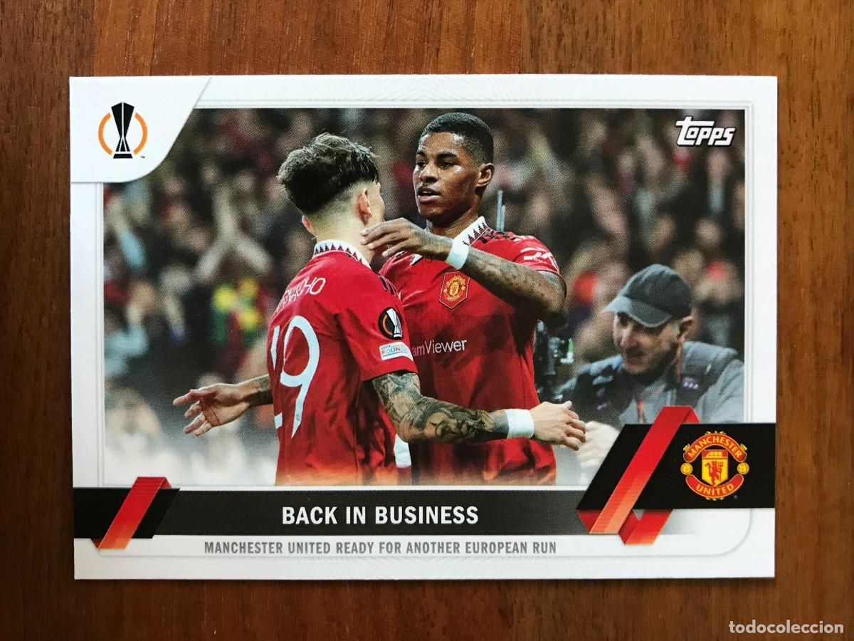 Cromos de f&uacute;tbol: BACK IN BUSINESS - GARNACHO RASHFORD - MANCHESTER UNITED - TOPPS CHAMPIONS 2022 2023 22 23