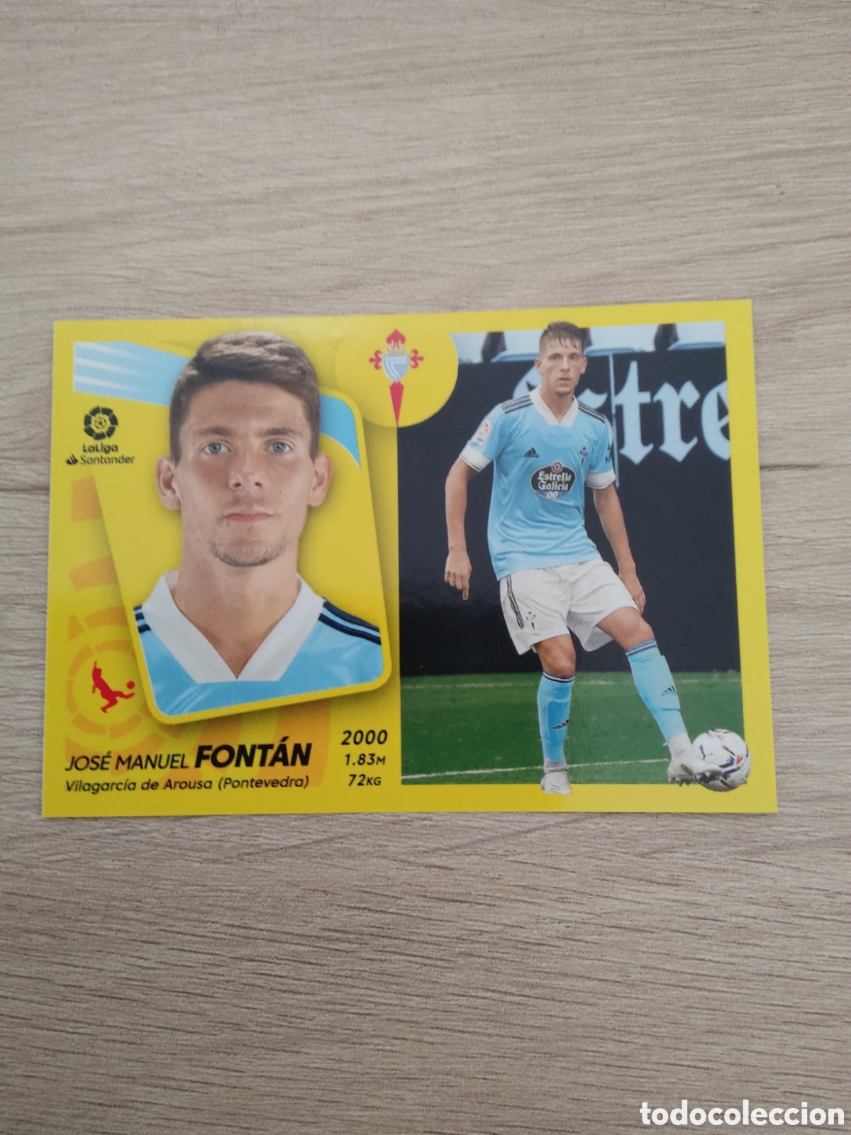 Cromos de f&uacute;tbol: 8 B FONTAN CELTA VIGO LIGA ESTE 2021 2022