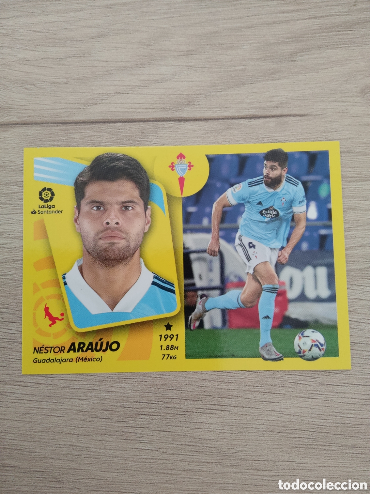 Cromos de f&uacute;tbol: 10 NESTOR ARAUJO CELTA VIGO LIGA ESTE 2021 2022