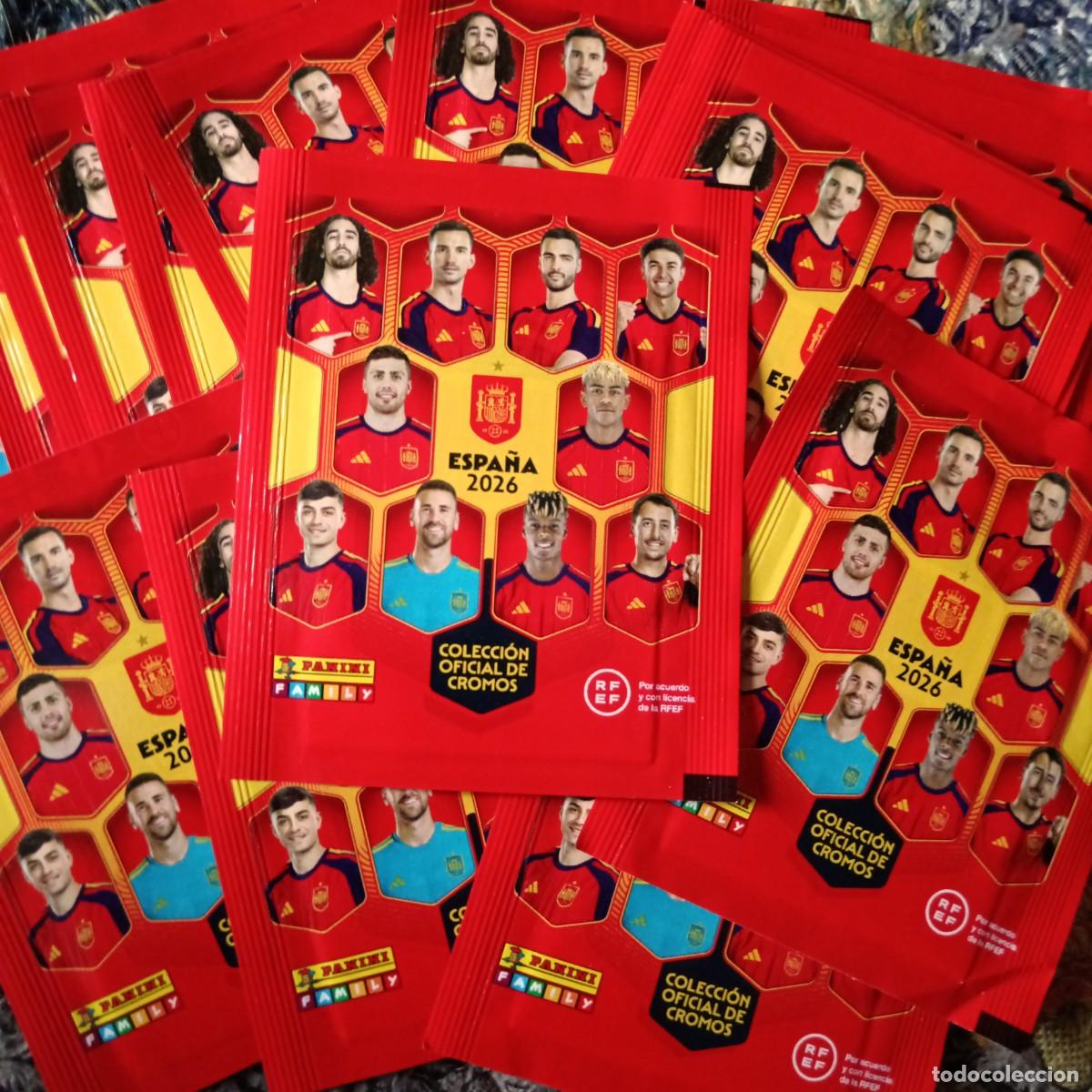 Cromos de f&uacute;tbol: Colecci&oacute;n Oficial de cromos Espa&ntilde;a 2026. Lote 22 sobres.