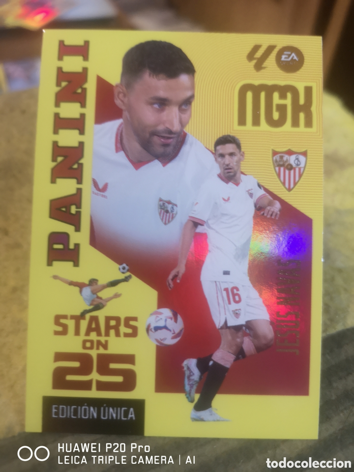 Cromos de f&uacute;tbol: MEGACRACKS 2026 27 CARD 25 ANIVERSARIO EDICION LIMITADA 437 JESUS NAVAS - SEVILLA