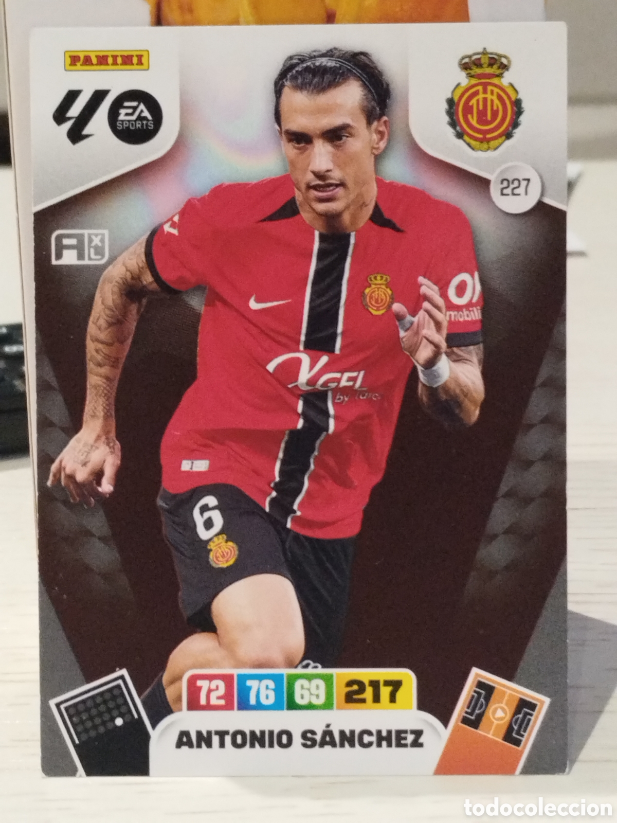 Cromos de f&uacute;tbol: 227 Antonio S&aacute;nchez MALLORCA ADRENALYN 2025 2026 PANINI 25 26