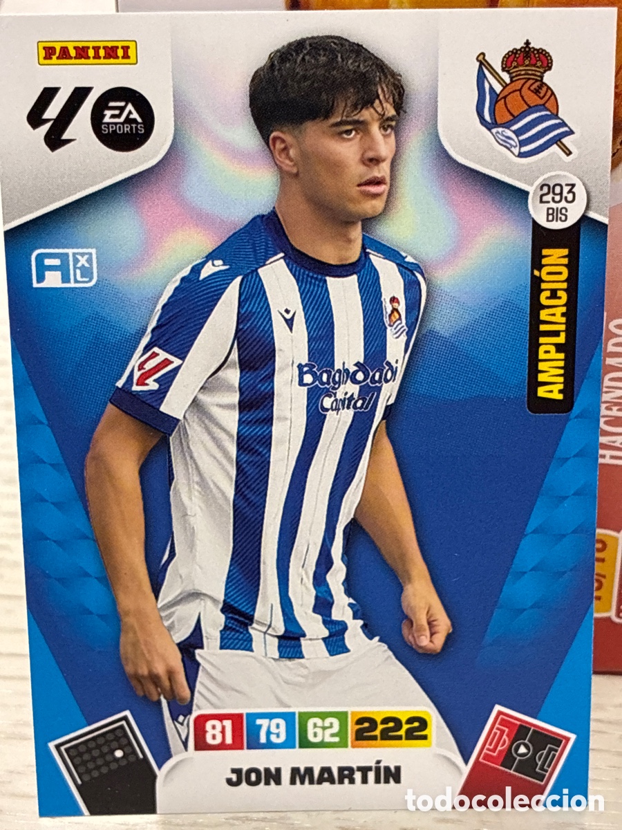 Cartes &agrave; collectionner de Football: 293 BIS JON MART&Iacute;N AMPLIACI&Oacute;N REAL SOCIEDAD 25 26 ADRENALYN XL 2025 2026