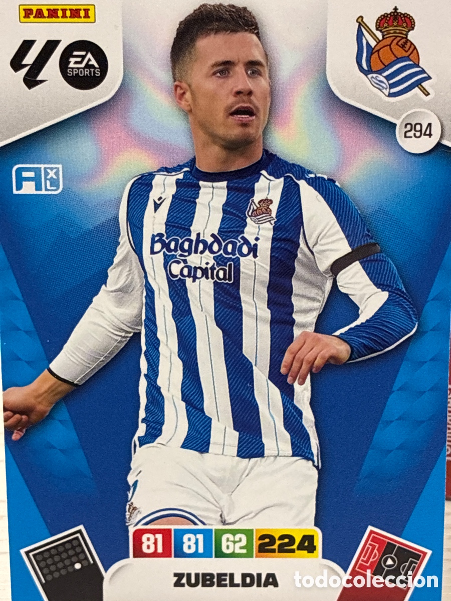 Cartes &agrave; collectionner de Football: 294 ZUBELDIA REAL SOCIEDAD 25 26 ADRENALYN XL 2025 2026