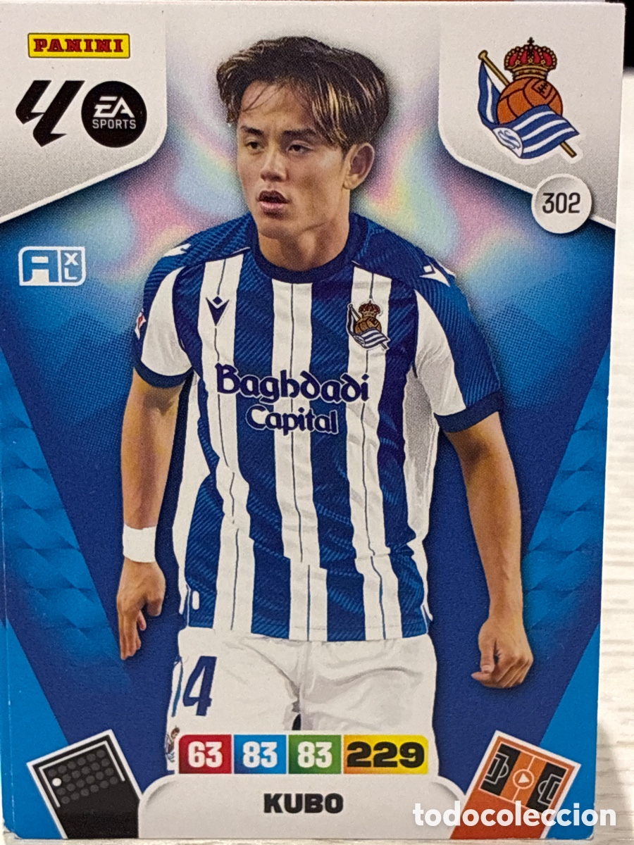 Cromos de f&uacute;tbol: 302 KUBO REAL SOCIEDAD 25 26 ADRENALYN XL 2025 2026