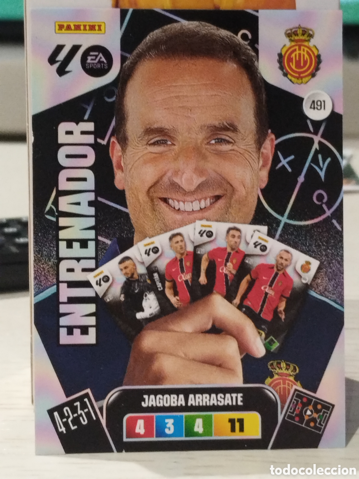 Cartes &agrave; collectionner de Football: 491 Jagoba Arrasate ENTRENADOR MALLORCA ADRENALYN 2025 2026 PANINI 25 26