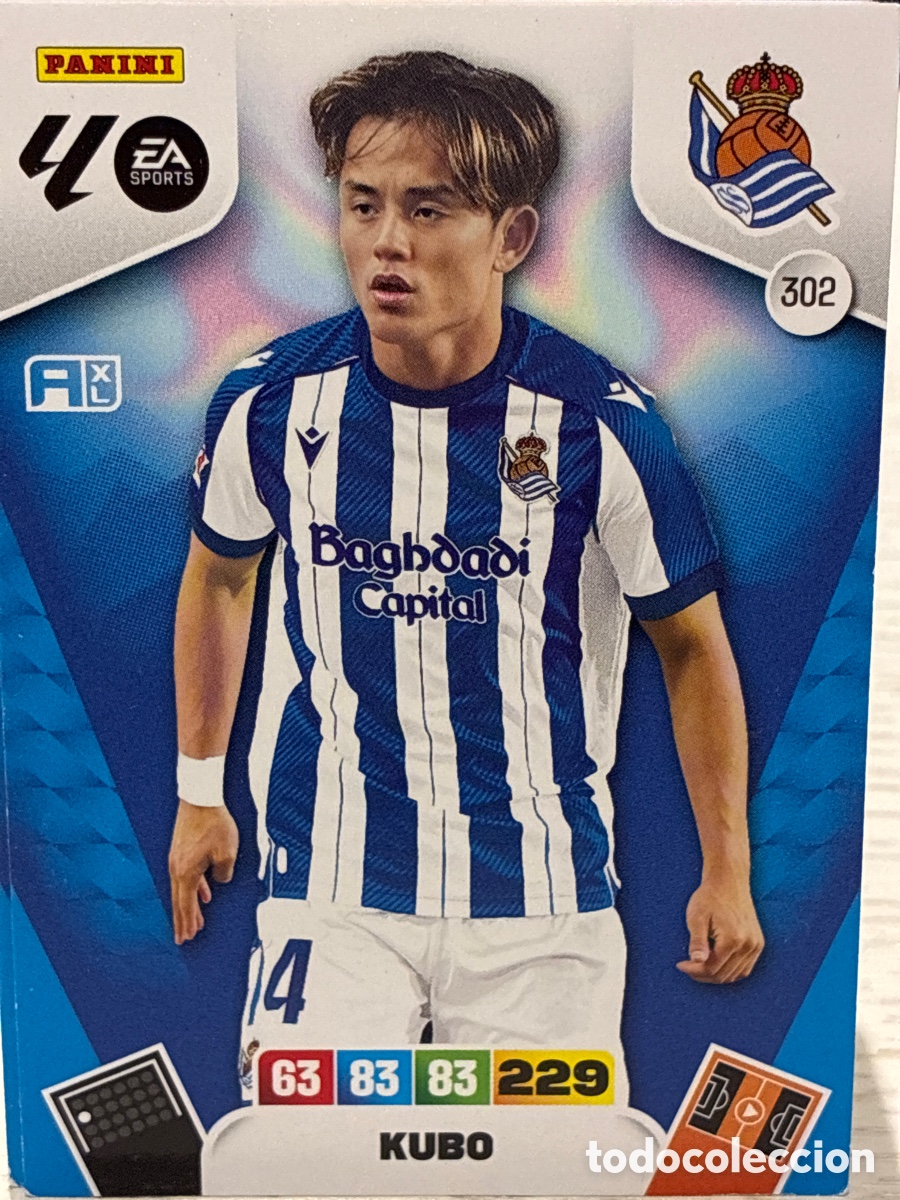 Football Stickers: 302 KUBO REAL SOCIEDAD 25 26 ADRENALYN XL 2025 2026